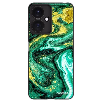 Picasee fekete szilikon tok az alábbi mobiltelefonokra Xiaomi Redmi 13C 5G - Green Gold