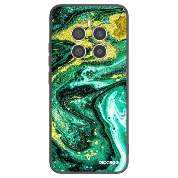 Picasee fekete szilikon tok az alábbi mobiltelefonokra Realme 12 Pro 5G - Green Gold
