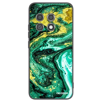 Picasee fekete szilikon tok az alábbi mobiltelefonokra OnePlus 11 5G - Green Gold