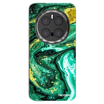 Picasee átlátszó szilikon tok az alábbi mobiltelefonokra Honor Magic7 Pro 5G - Green Gold