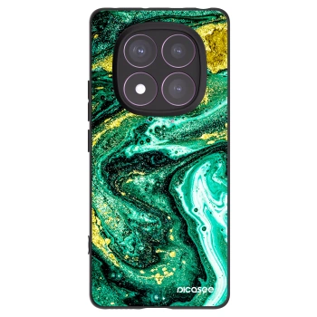 Picasee fekete szilikon tok az alábbi mobiltelefonokra Xiaomi Redmi Note 14 Pro 4G - Green Gold