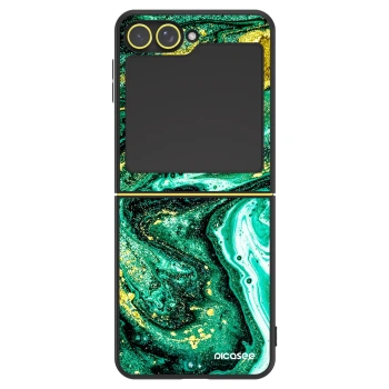 Szilikon tok erre a típusra Samsung Galaxy Z Flip6 5G - Green Gold