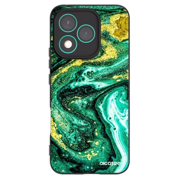 Picasee fekete szilikon tok az alábbi mobiltelefonokra Honor 400 Lite 5G - Green Gold