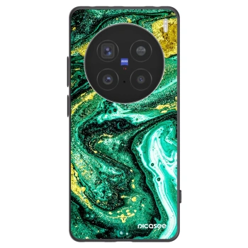 Picasee fekete szilikon tok az alábbi mobiltelefonokra Vivo X200 Pro - Green Gold