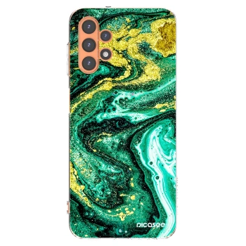 Picasee átlátszó szilikon tok az alábbi mobiltelefonokra Samsung Galaxy A13 5G - Green Gold