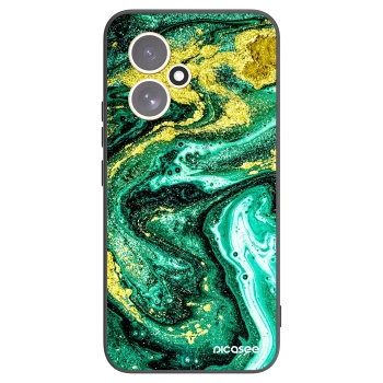 Picasee fekete szilikon tok az alábbi mobiltelefonokra Honor 400 5G - Green Gold