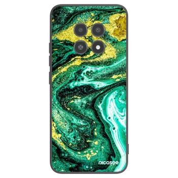 Picasee fekete szilikon tok az alábbi mobiltelefonokra Realme 12X - Green Gold