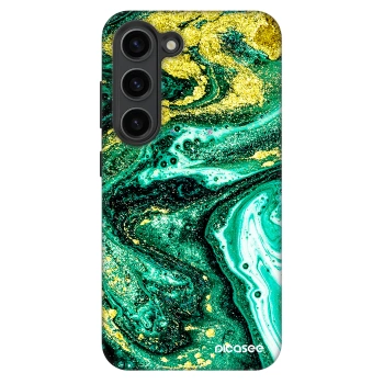 Picasee Fashion Case Samsung Galaxy S23+ 5G - Green Gold