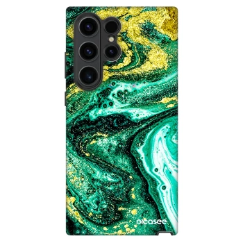 Szilikon tok erre a típusra Samsung Galaxy S22 Ultra 5G - Green Gold