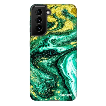 Szilikon tok erre a típusra Samsung Galaxy S21 5G G991B - Green Gold