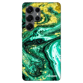 Szilikon tok erre a típusra Samsung Galaxy S25 Ultra 5G - Green Gold
