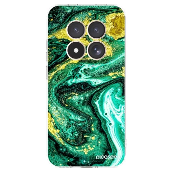 Picasee átlátszó szilikon tok az alábbi mobiltelefonokra Xiaomi Redmi Note 15 Pro 4G - Green Gold