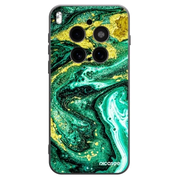 Picasee fekete szilikon tok az alábbi mobiltelefonokra Vivo X300 Pro - Green Gold