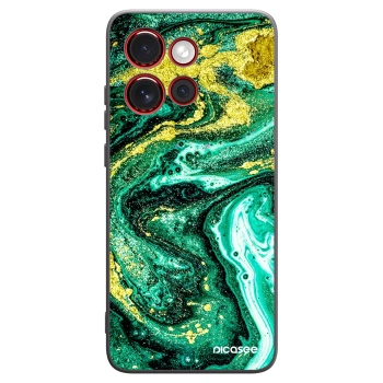 Picasee fekete szilikon tok az alábbi mobiltelefonokra Motorola Edge 60 Neo 5G - Green Gold