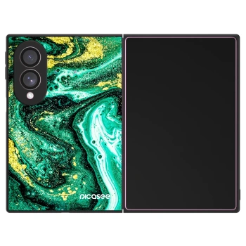 Szilikon tok erre a típusra Samsung Galaxy Z Fold8 5G - Green Gold