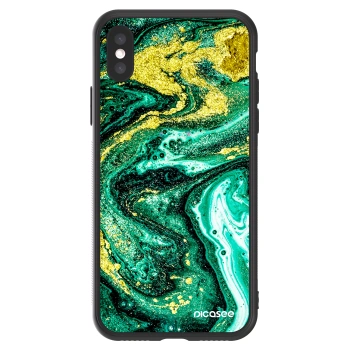 Picasee ULTIMATE CASE Apple iPhone X/XS - készülékre - Green Gold