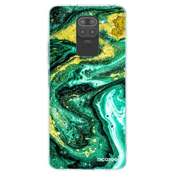 Picasee fekete szilikon tok az alábbi mobiltelefonokra Xiaomi Redmi Note 9 - Green Gold