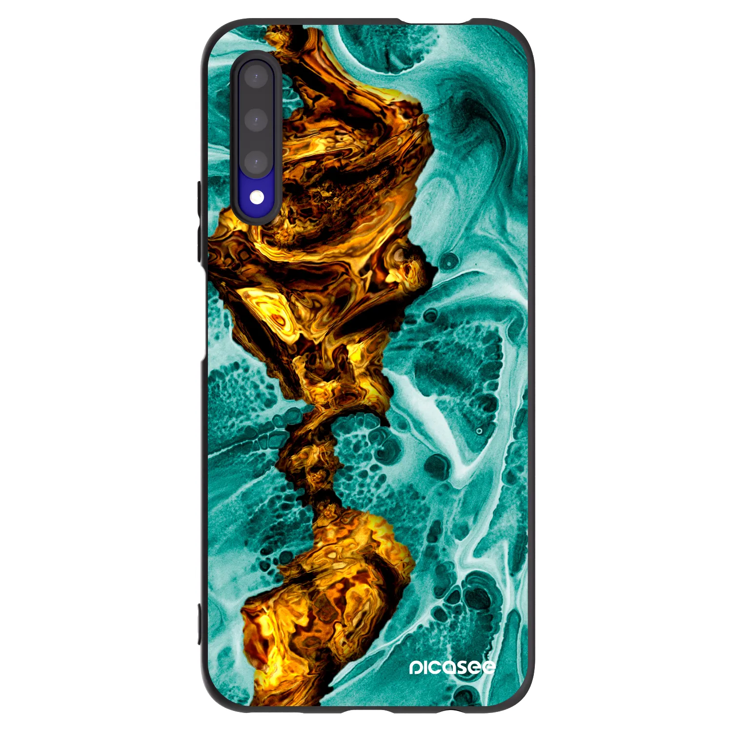 Picasee fekete szilikon tok az alábbi mobiltelefonokra Honor 9X Pro - Goldsky