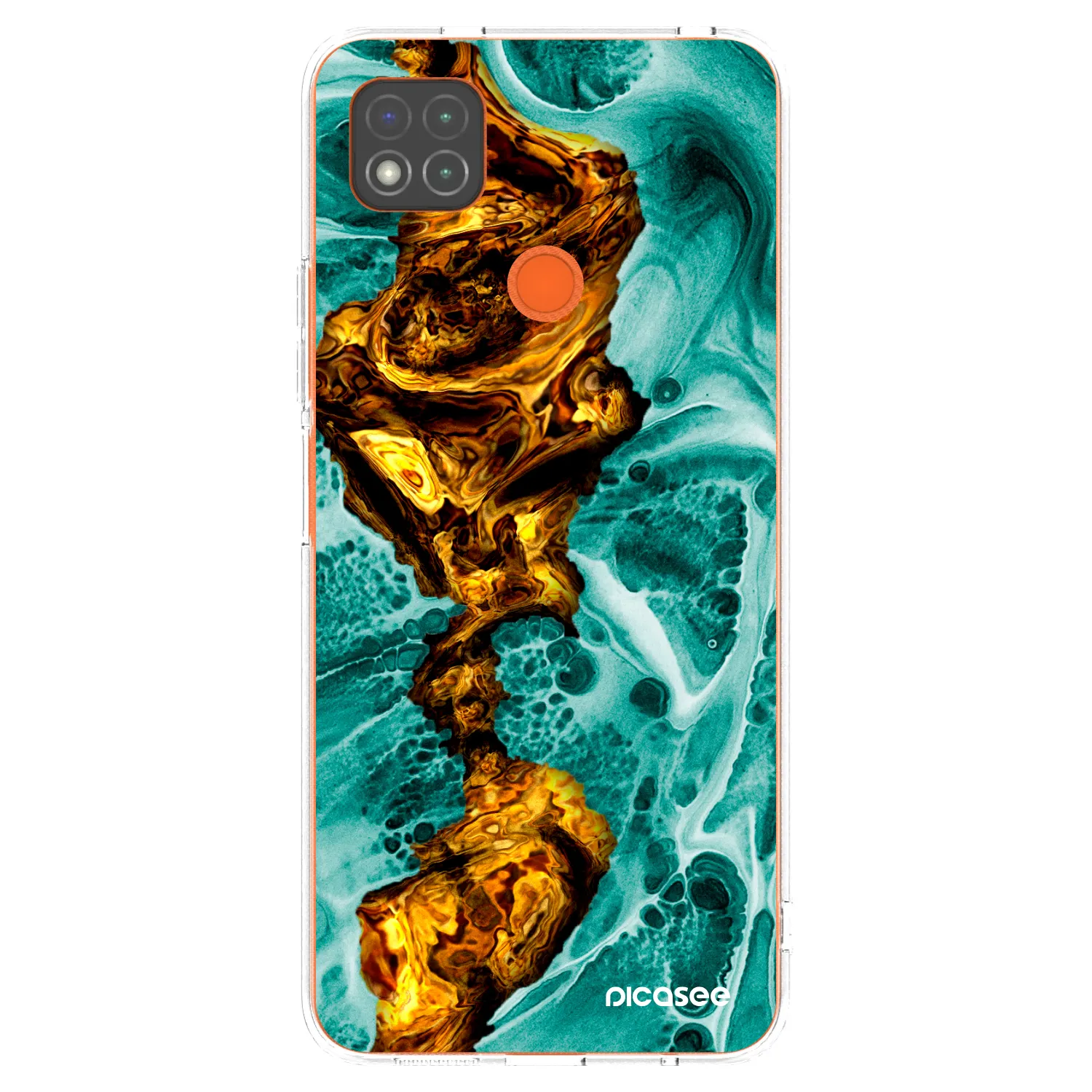 Picasee átlátszó szilikon tok az alábbi mobiltelefonokra Xiaomi Redmi 9C - Goldsky