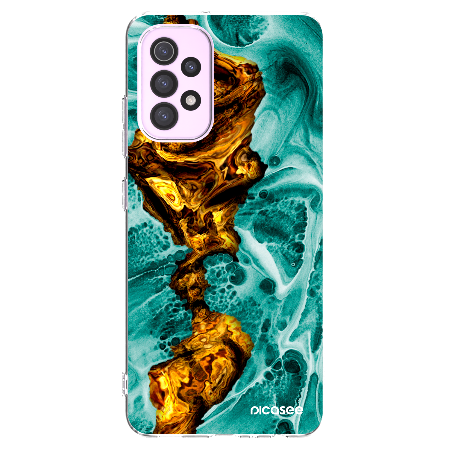 Picasee átlátszó szilikon tok az alábbi mobiltelefonokra Samsung Galaxy A32 5G A326B - Goldsky