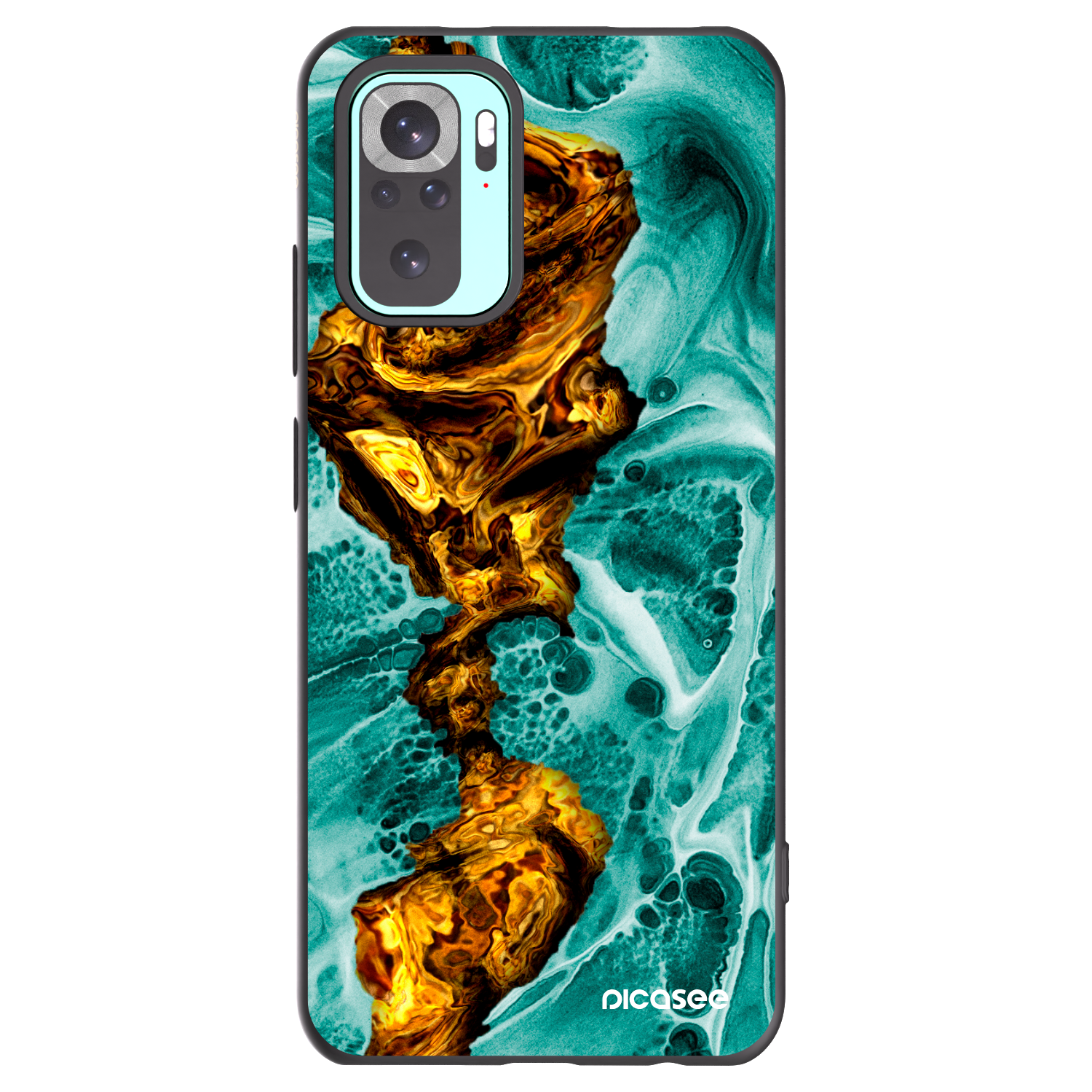 Picasee fekete szilikon tok az alábbi mobiltelefonokra Xiaomi Redmi Note 10 Pro - Goldsky