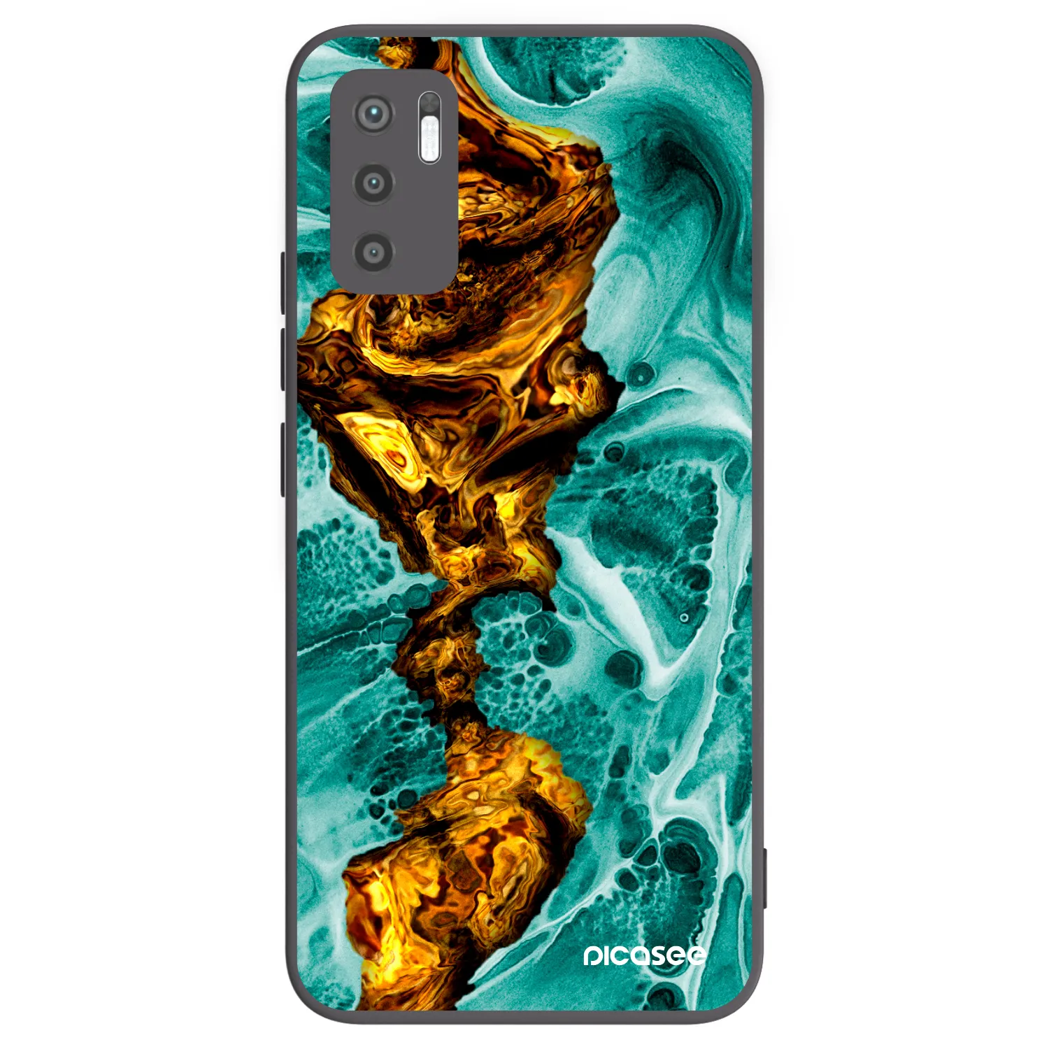 Picasee fekete szilikon tok az alábbi mobiltelefonokra Xiaomi Redmi Note 10 5G - Goldsky