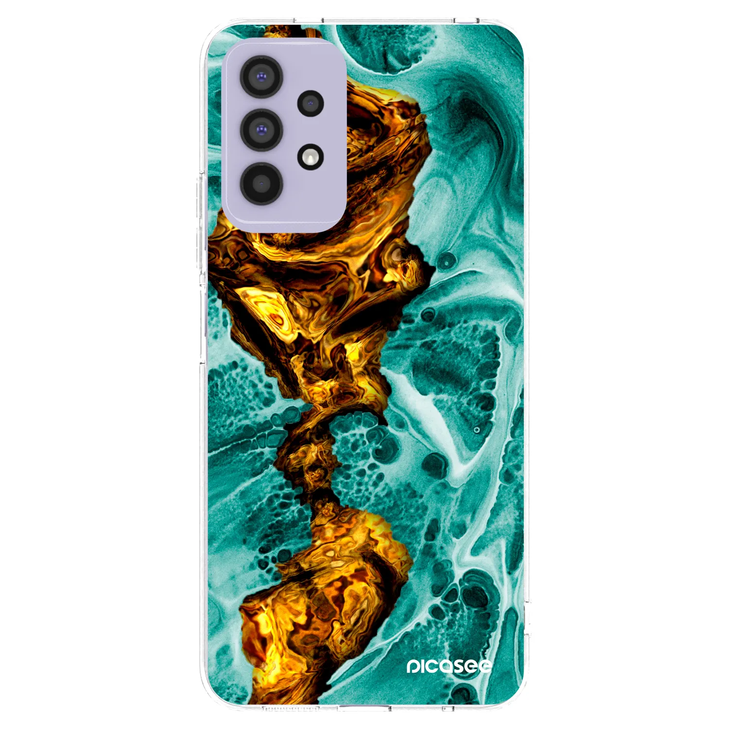 Picasee átlátszó szilikon tok az alábbi mobiltelefonokra Samsung Galaxy A32 4G SM-A325F - Goldsky