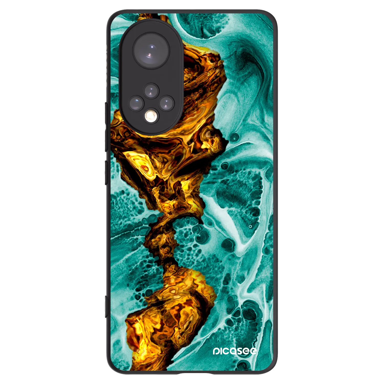 Picasee fekete szilikon tok az alábbi mobiltelefonokra Huawei Nova 9 - Goldsky