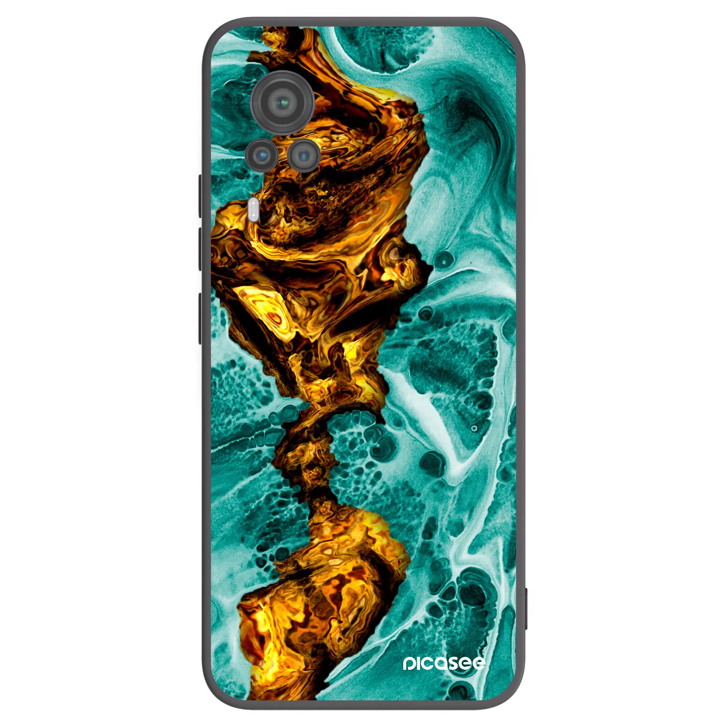 Picasee fekete szilikon tok az alábbi mobiltelefonokra Vivo X60 Pro 5G - Goldsky