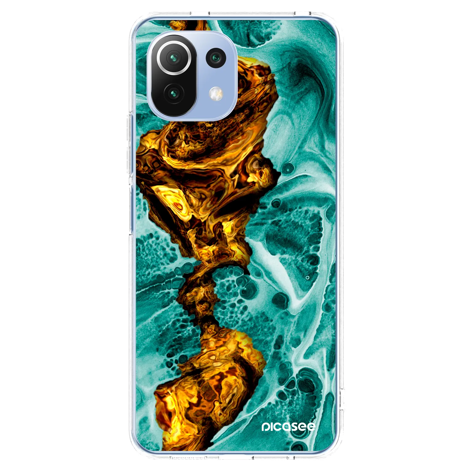 Picasee átlátszó szilikon tok az alábbi mobiltelefonokra Xiaomi 11 Lite 5G NE - Goldsky