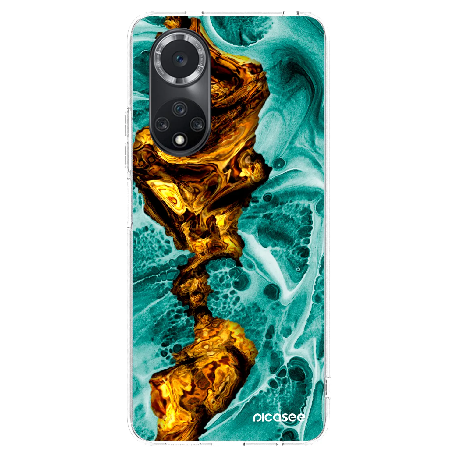 Picasee átlátszó szilikon tok az alábbi mobiltelefonokra Huawei Nova 9 SE - Goldsky