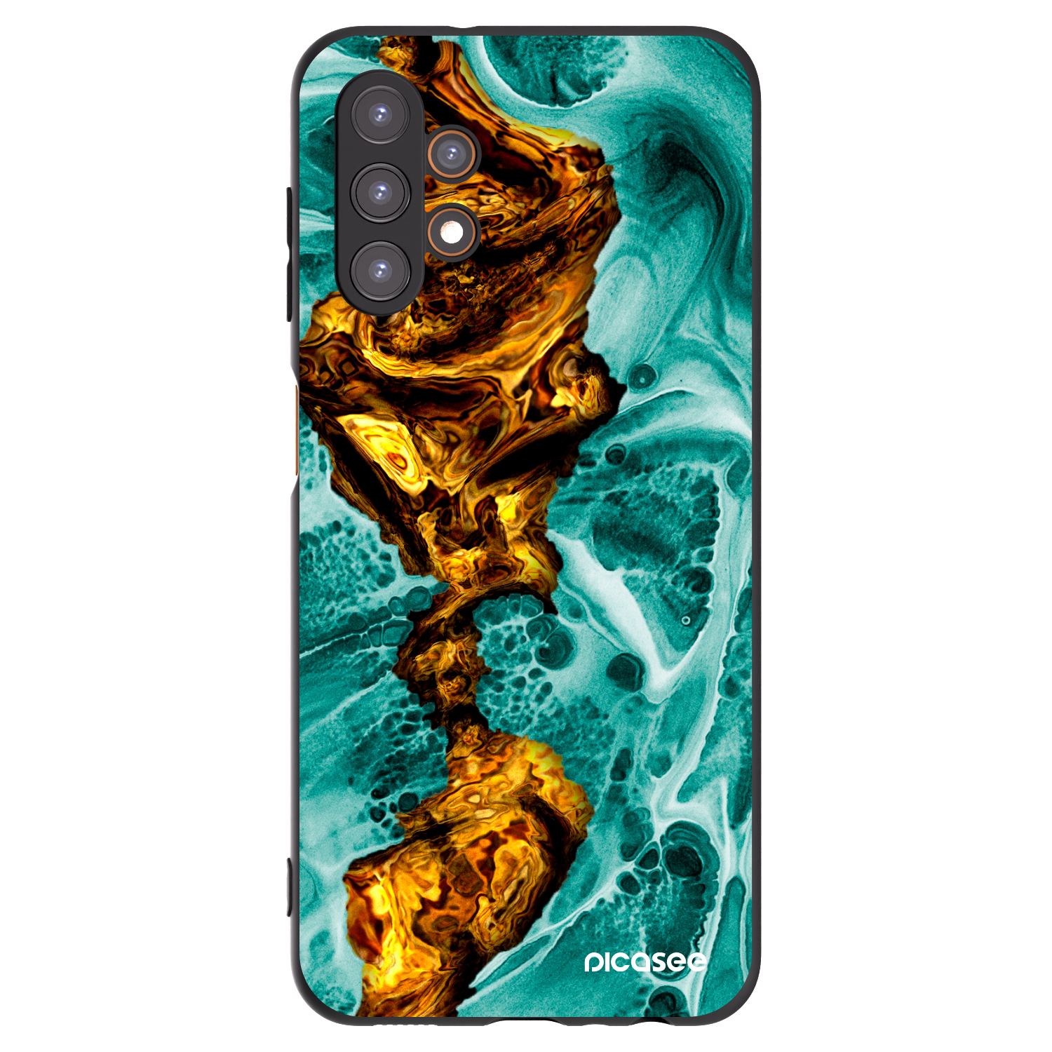 Picasee fekete szilikon tok az alábbi mobiltelefonokra Samsung Galaxy A13 4G A135 - Goldsky