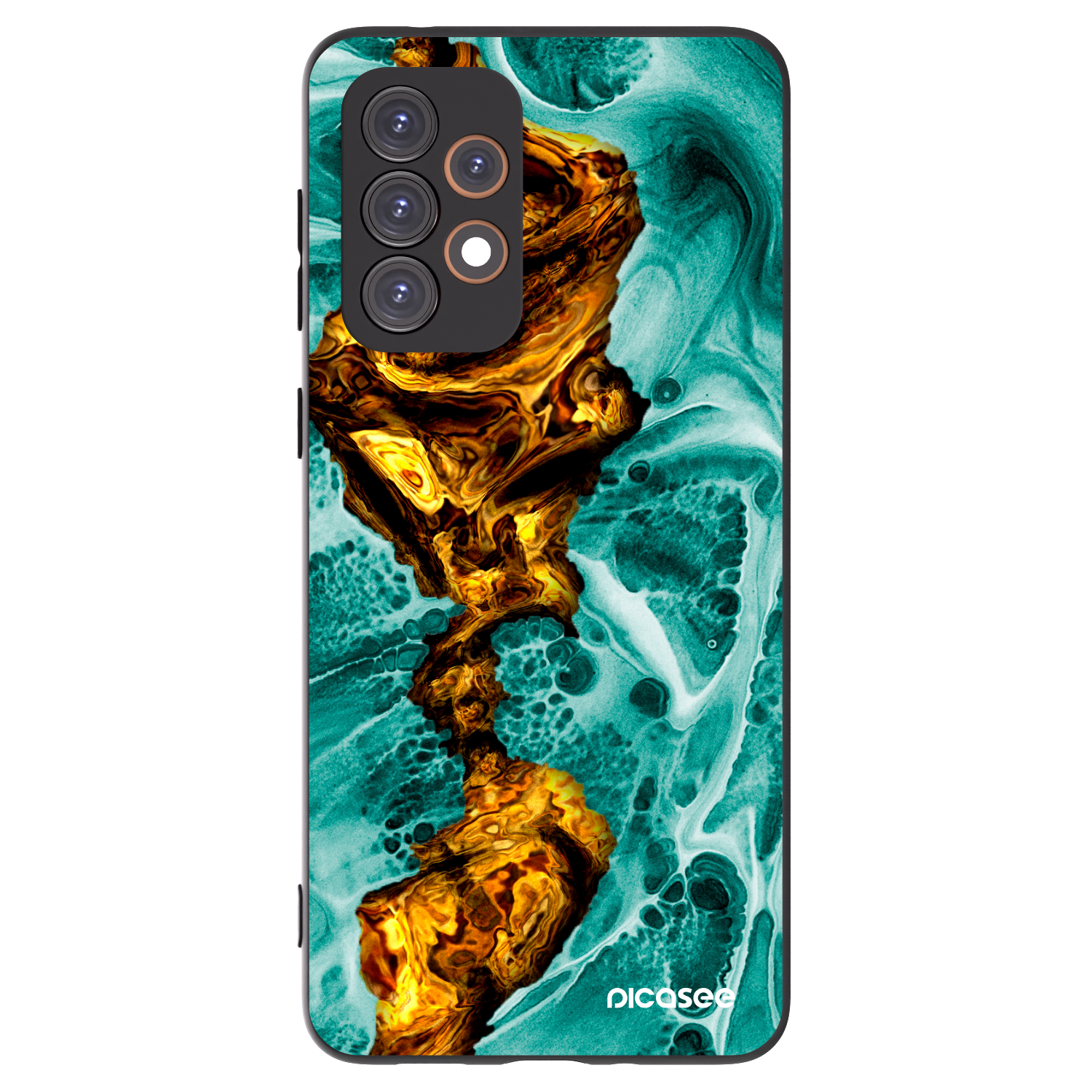 Picasee fekete szilikon tok az alábbi mobiltelefonokra Samsung Galaxy A33 5G A336 - Goldsky