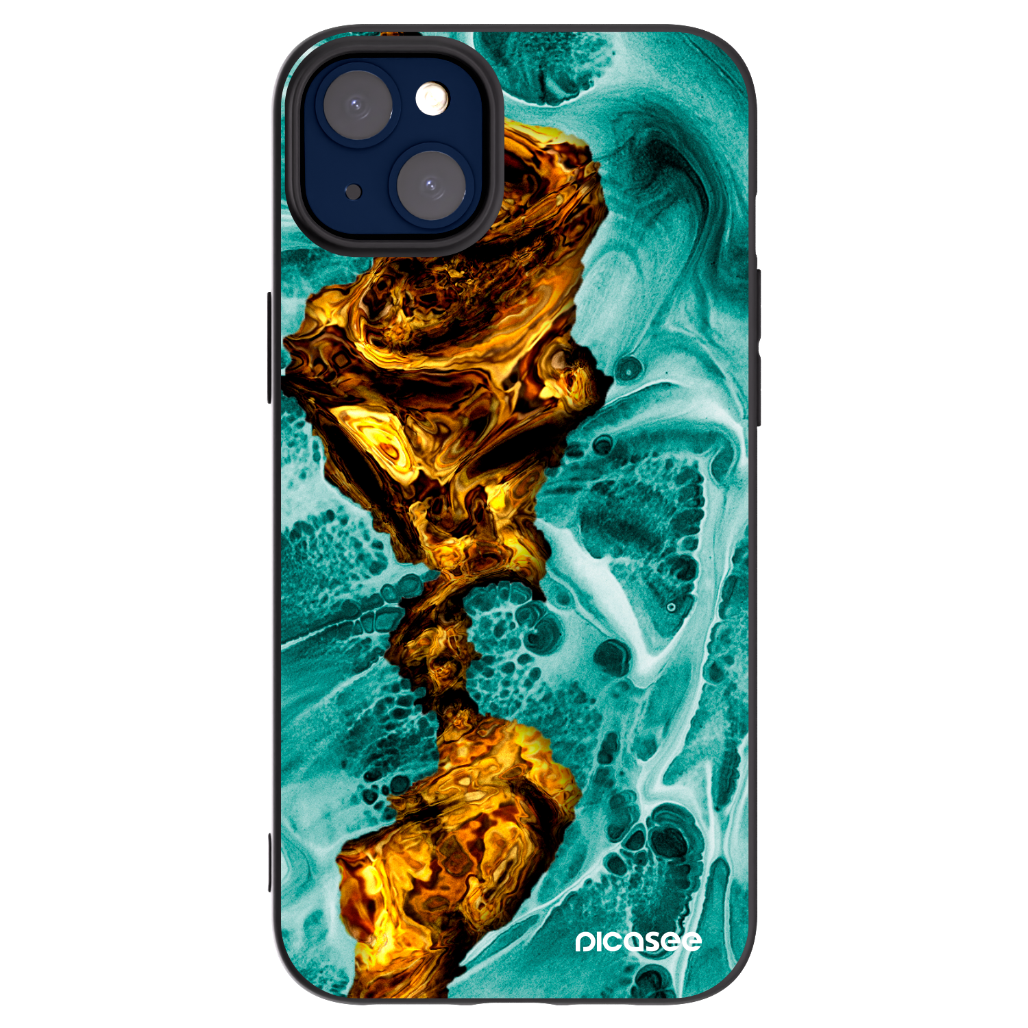 Picasee fekete szilikon tok az alábbi mobiltelefonokra Apple iPhone 14 Plus - Goldsky