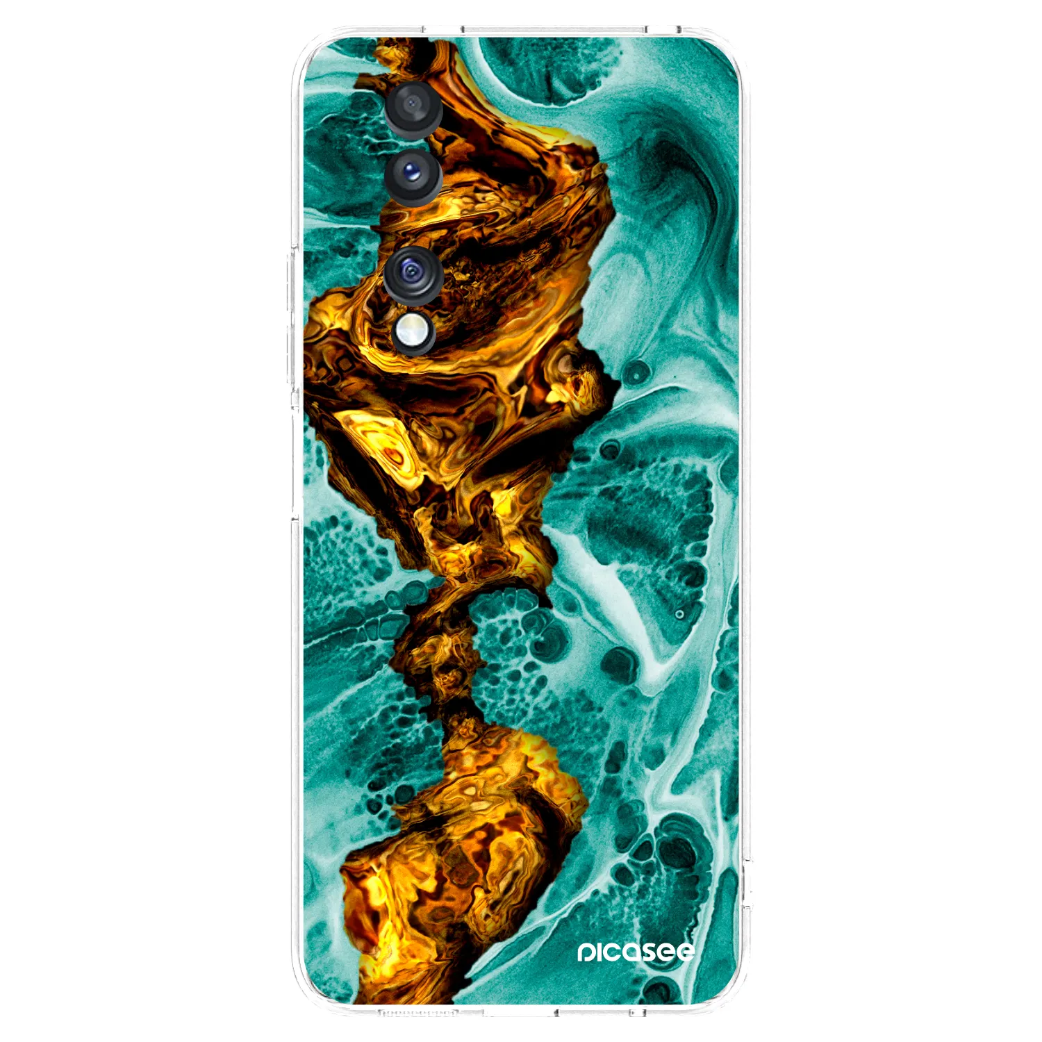Picasee átlátszó szilikon tok az alábbi mobiltelefonokra Honor 70 - Goldsky