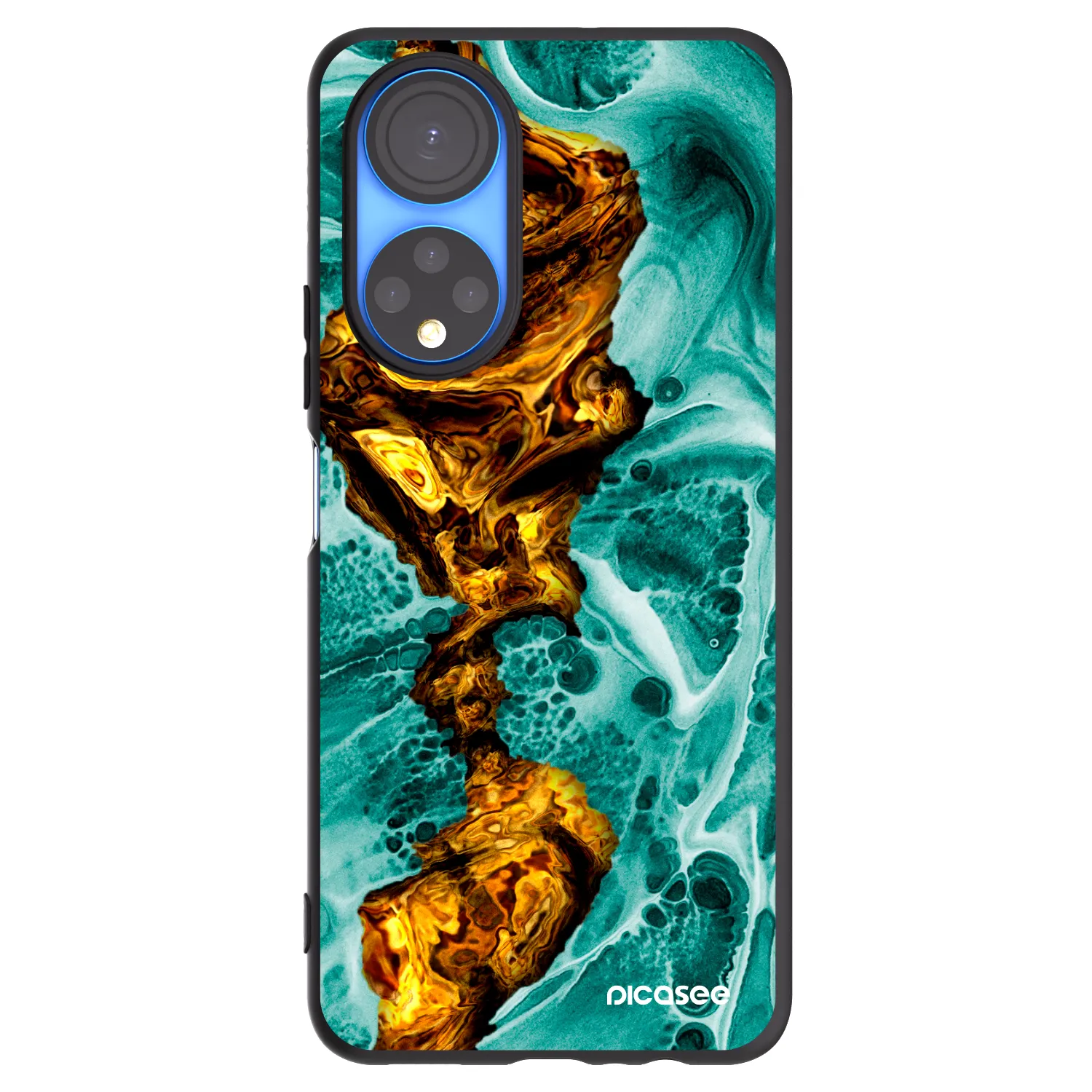 Picasee fekete szilikon tok az alábbi mobiltelefonokra Honor X7 - Goldsky