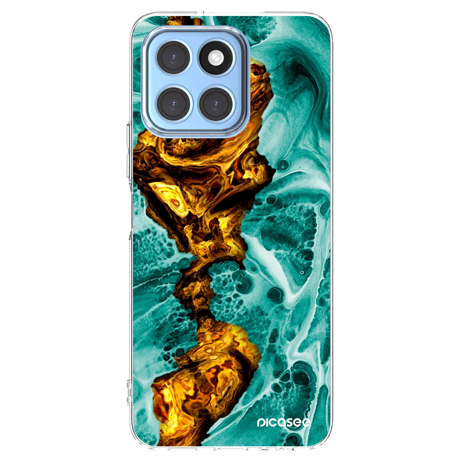 Picasee átlátszó szilikon tok az alábbi mobiltelefonokra Honor X6 - Goldsky
