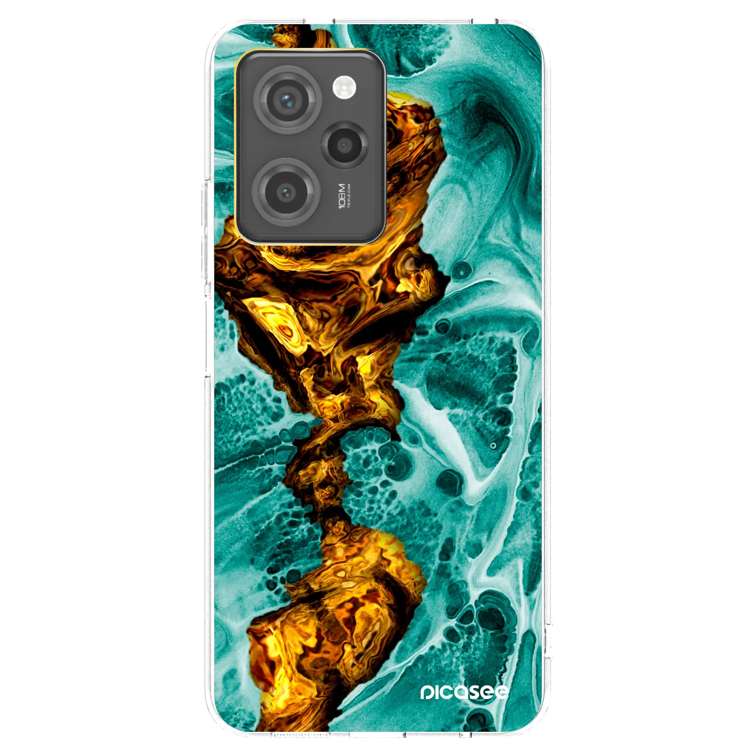 Picasee fekete szilikon tok az alábbi mobiltelefonokra Xiaomi Poco X5 Pro - Goldsky