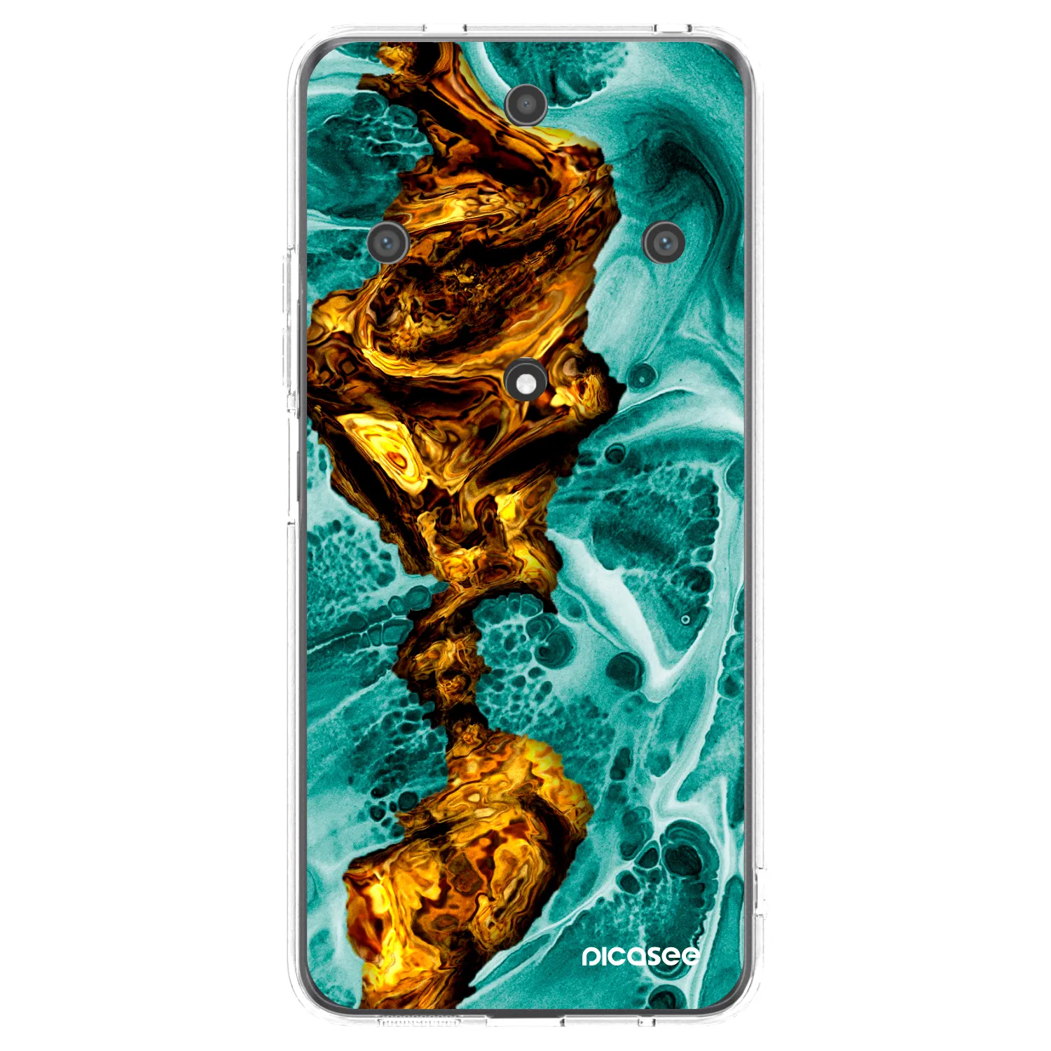 Picasee átlátszó szilikon tok az alábbi mobiltelefonokra Honor Magic5 Lite 5G - Goldsky
