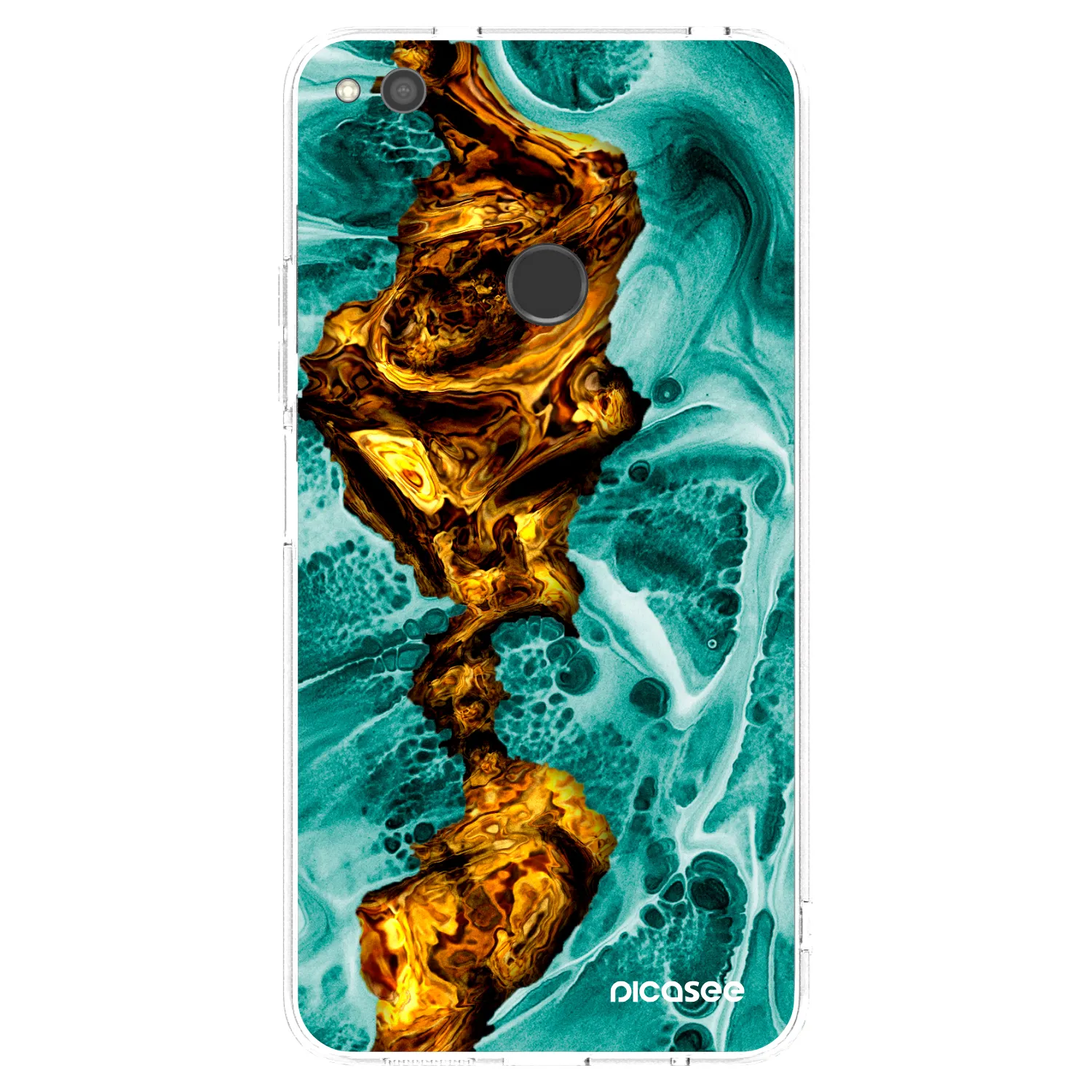 Picasee átlátszó szilikon tok az alábbi mobiltelefonokra Huawei P9 Lite 2017 - Goldsky