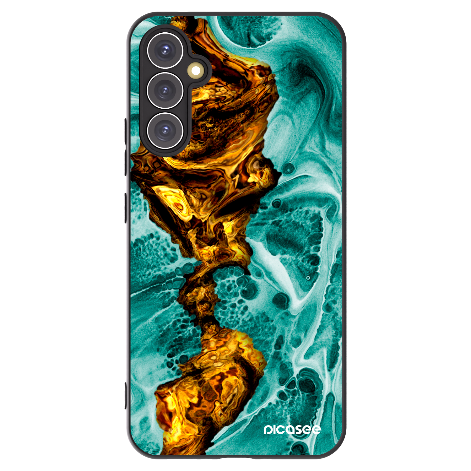 Picasee fekete szilikon tok az alábbi mobiltelefonokra Samsung Galaxy A34 5G A346B - Goldsky
