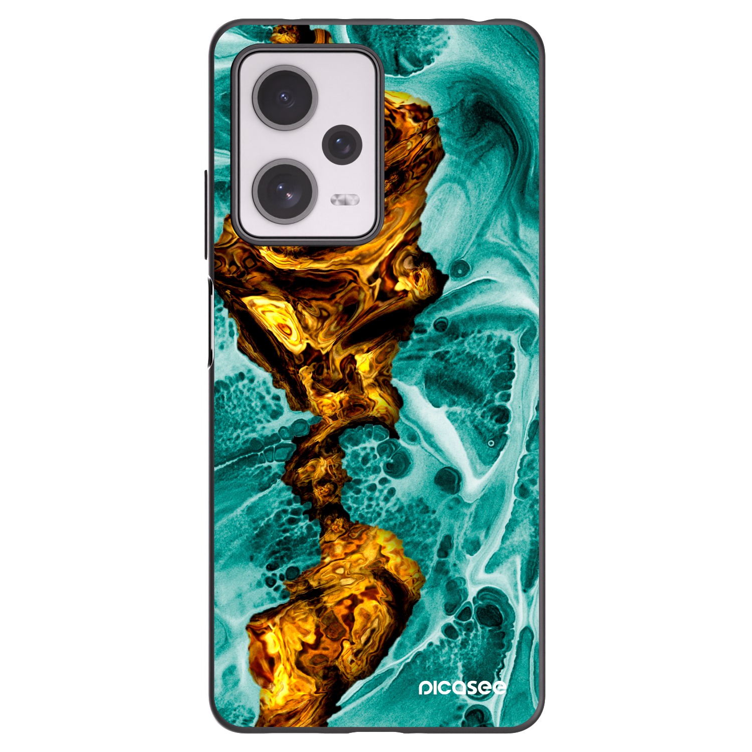 Picasee fekete szilikon tok az alábbi mobiltelefonokra Xiaomi Redmi Note 12 Pro+ 5G - Goldsky