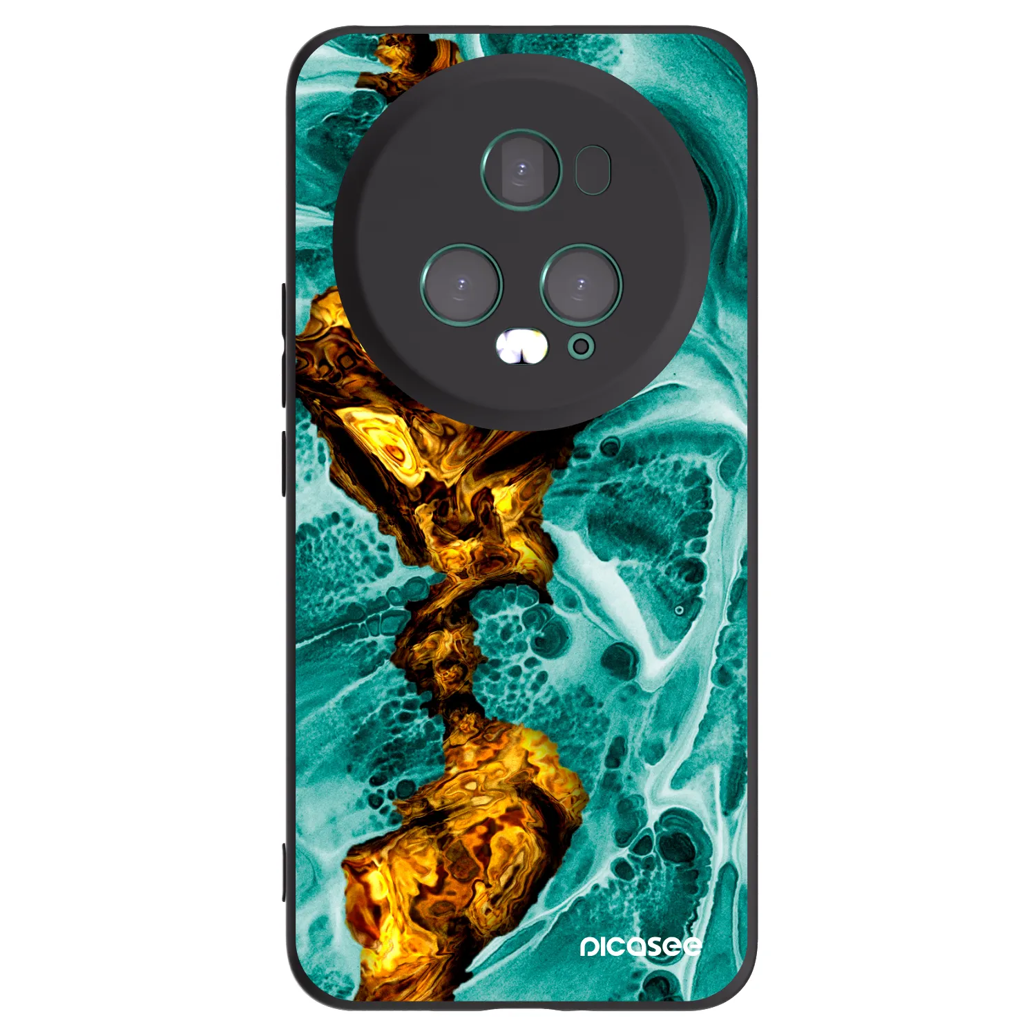 Picasee fekete szilikon tok az alábbi mobiltelefonokra Honor Magic5 Pro - Goldsky