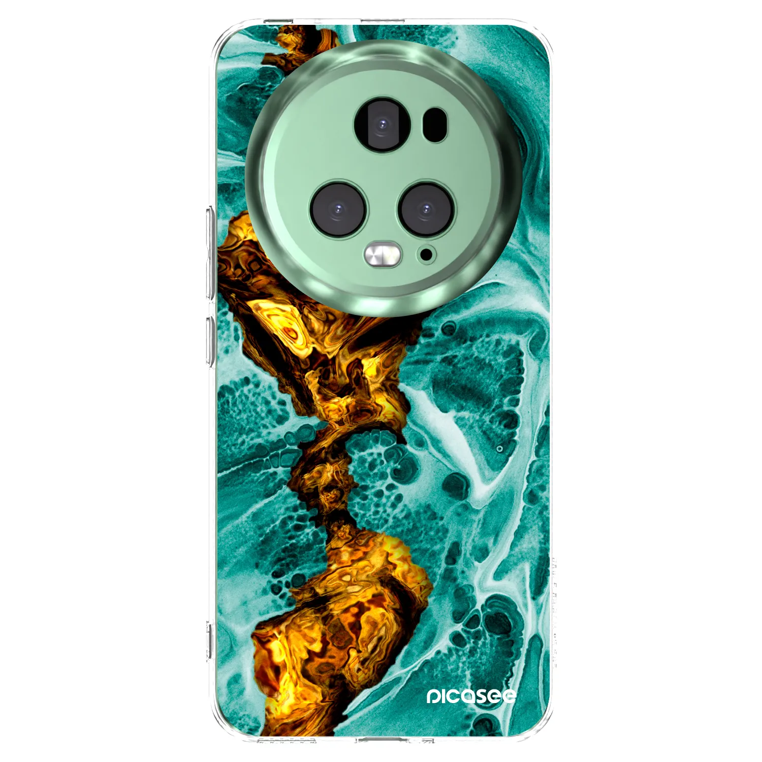 Picasee átlátszó szilikon tok az alábbi mobiltelefonokra Honor Magic5 Pro - Goldsky