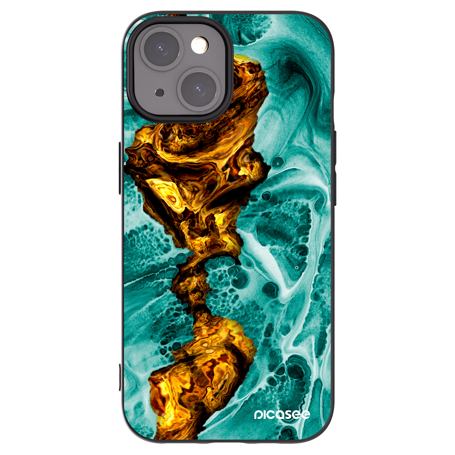 Picasee fekete szilikon tok az alábbi mobiltelefonokra Apple iPhone 15 - Goldsky