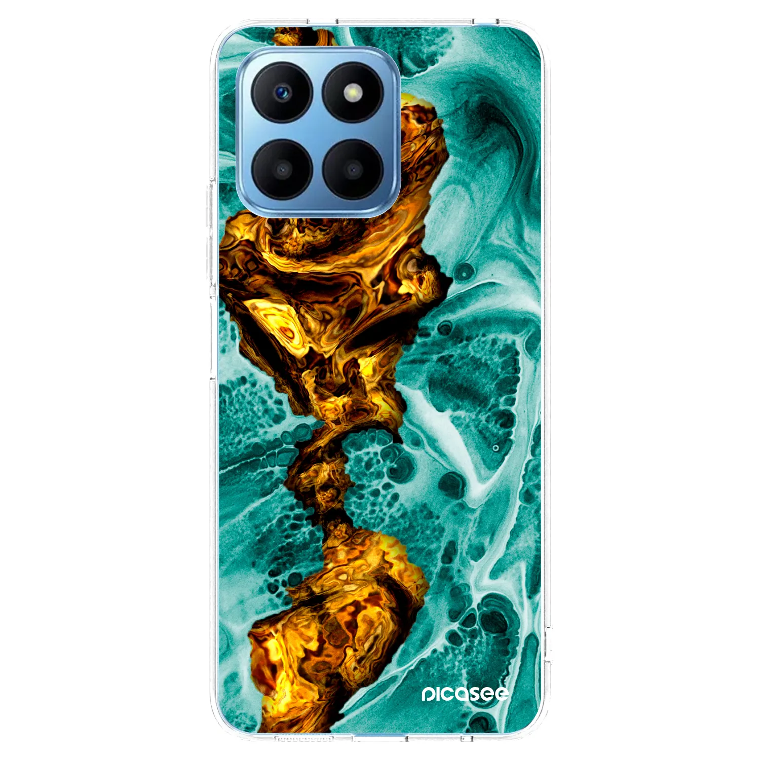 Picasee átlátszó szilikon tok az alábbi mobiltelefonokra Honor 70 Lite - Goldsky
