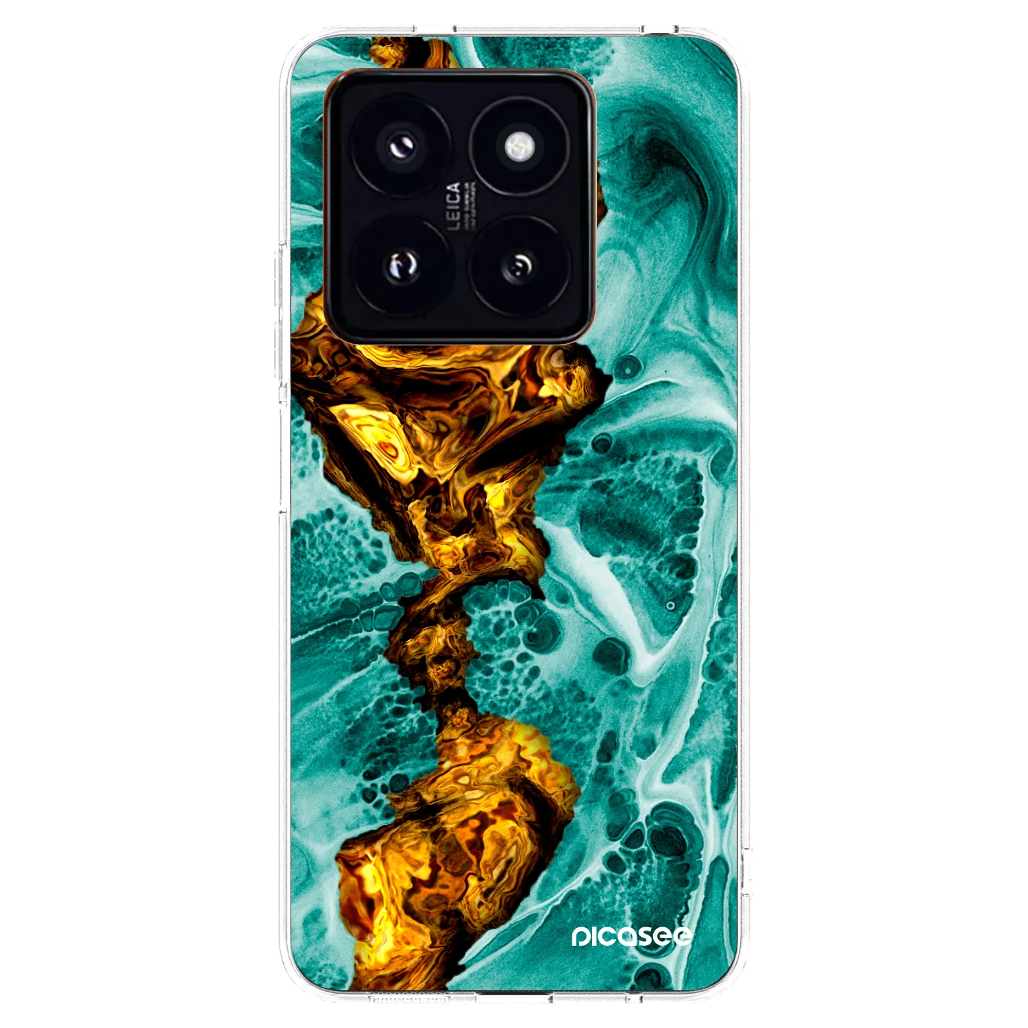 Picasee átlátszó szilikon tok az alábbi mobiltelefonokra Xiaomi 14 Pro - Goldsky