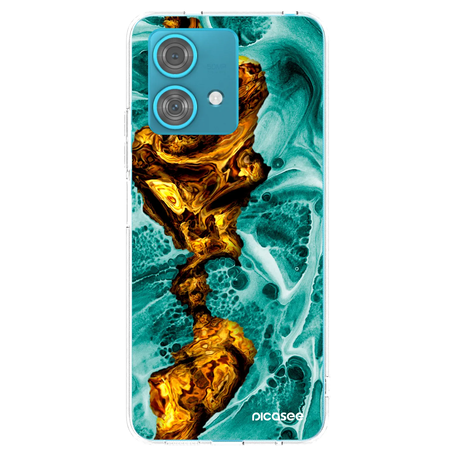 Picasee átlátszó szilikon tok az alábbi mobiltelefonokra Motorola Edge 40 Neo - Goldsky