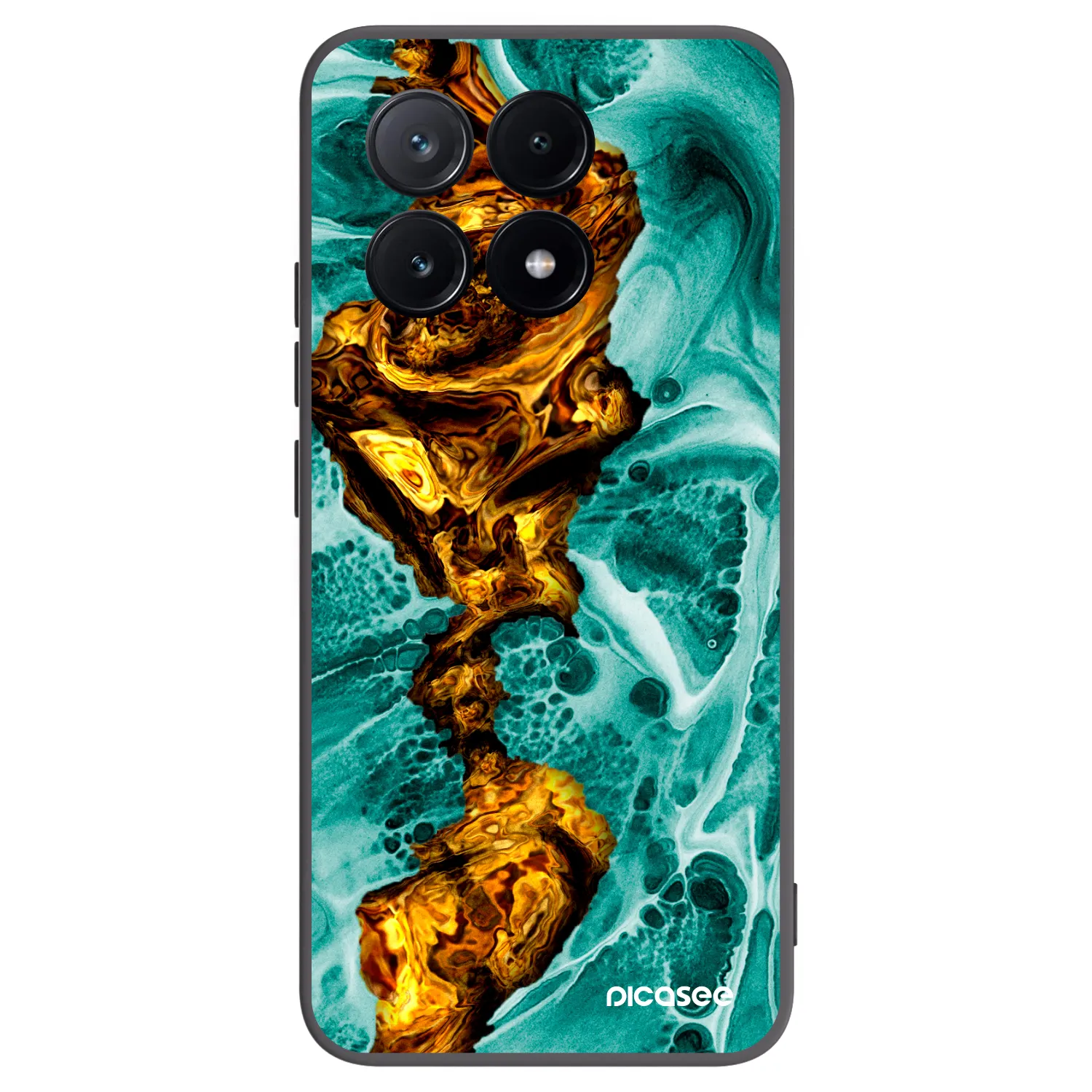 Picasee fekete szilikon tok az alábbi mobiltelefonokra Xiaomi Poco X6 Pro - Goldsky