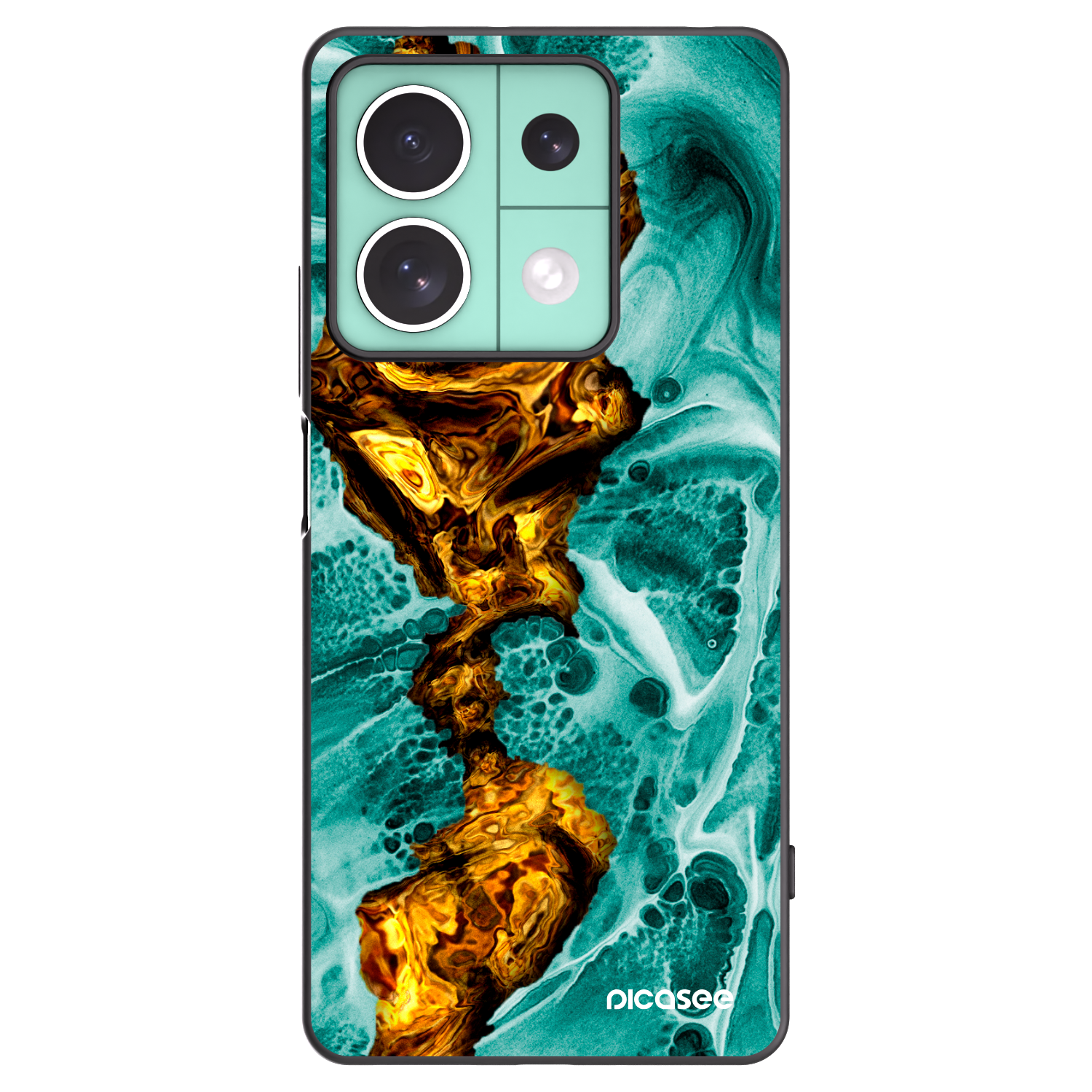 Picasee fekete szilikon tok az alábbi mobiltelefonokra Xiaomi Redmi Note 13 5G - Goldsky